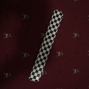 Black and white checkered snap bracelet